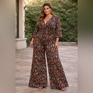 Alexia Admor Multicolor Print Jumpsuit